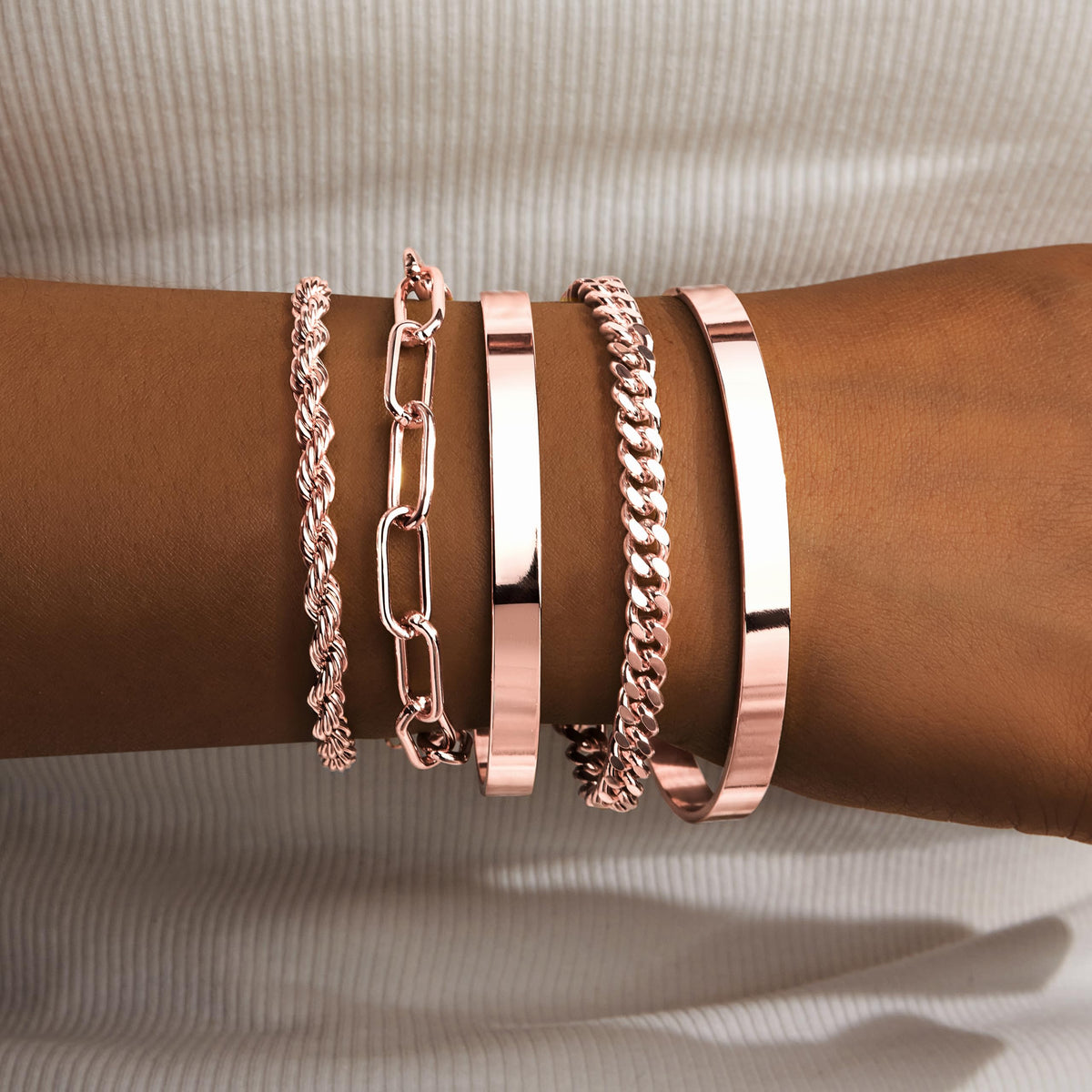 14K Gold Bracelet Set