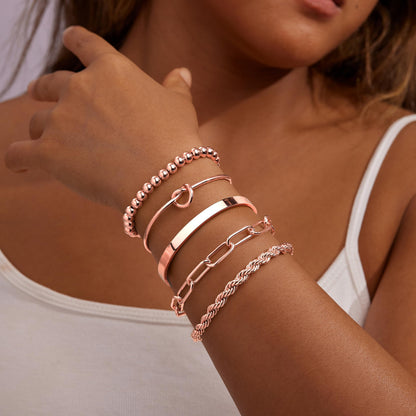 14K Gold Bracelet Set