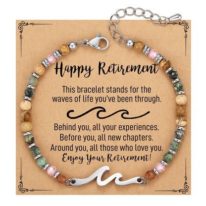 TONY & SANDY Friend Gifts for Women, Unique Birthday Gifts for Women, Sister Gift from Sister, Wave Bracelet, Christmas Graduation Mothers Day Gift for Her, Bestie Friendship Bracelets