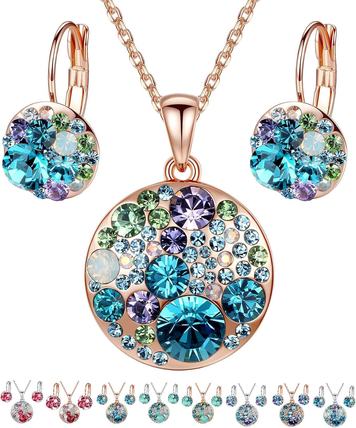 Ocean Crystal Jewelry Set