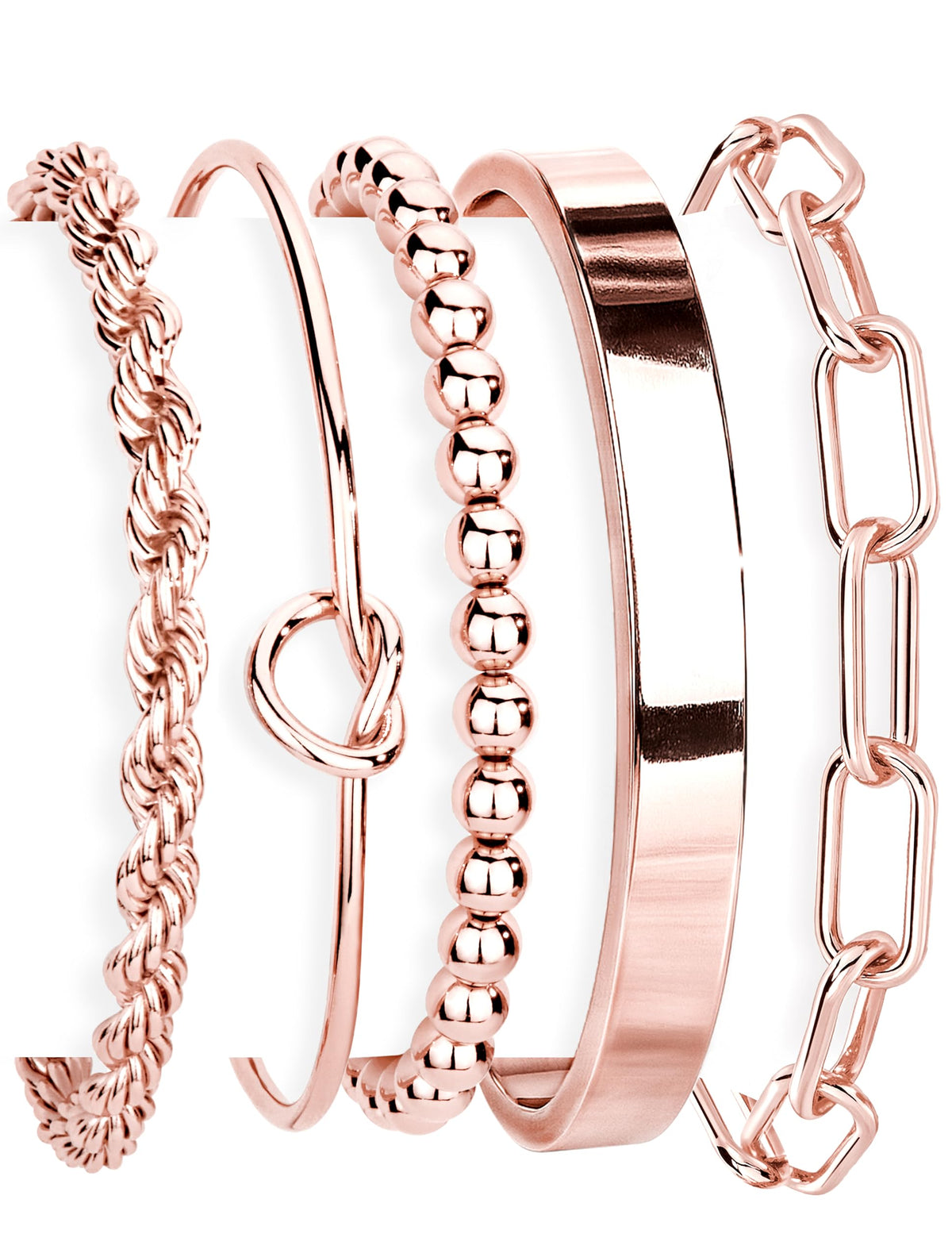 14K Gold Bracelet Set