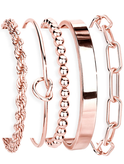 14K Gold Bracelet Set