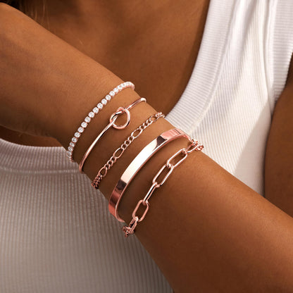 14K Gold Bracelet Set