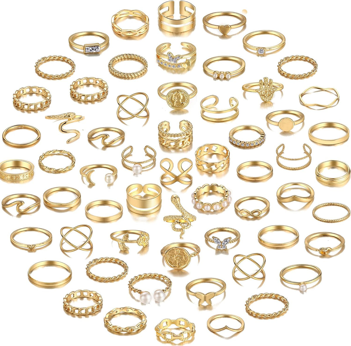Boho Knuckle Ring Set