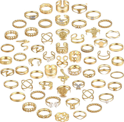 Boho Knuckle Ring Set