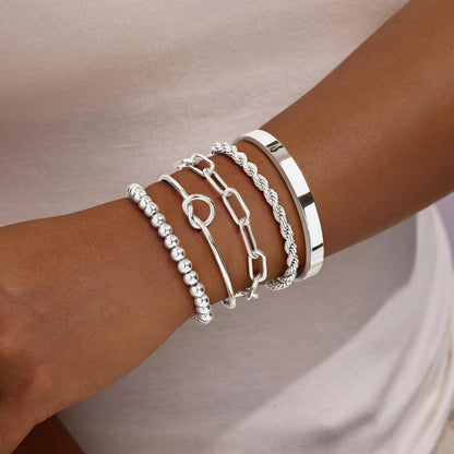 14K Gold Bracelet Set