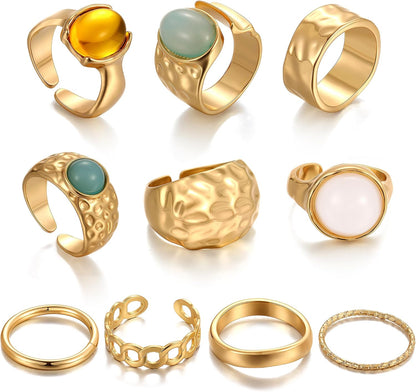 Chunky Knuckle Ring Set
