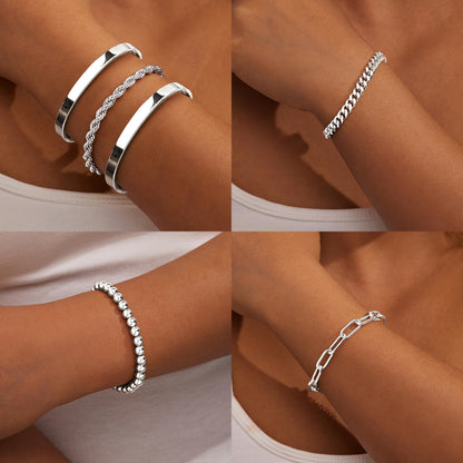 14K Gold Bracelet Set