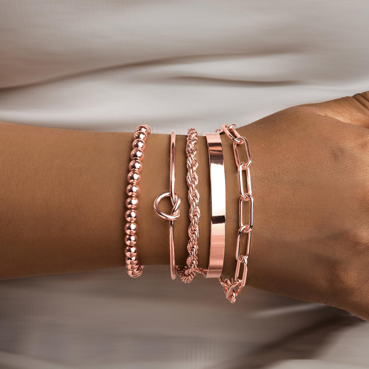 14K Gold Bracelet Set