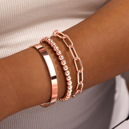 14K Gold Bracelet Set