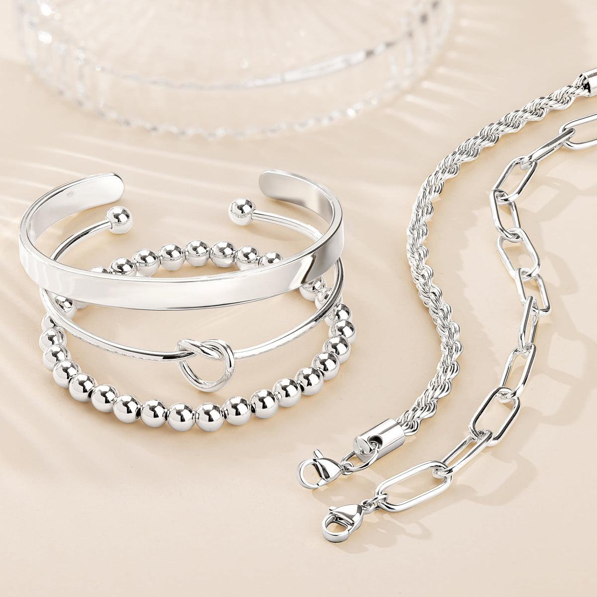 14K Gold Bracelet Set