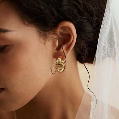 Gold Knot Earrings