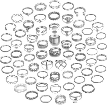Boho Knuckle Ring Set