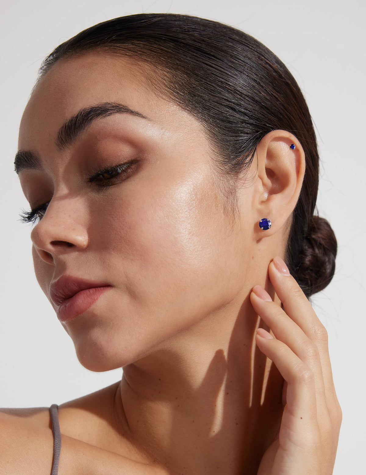 6 Pairs CZ Stud Earrings Set
