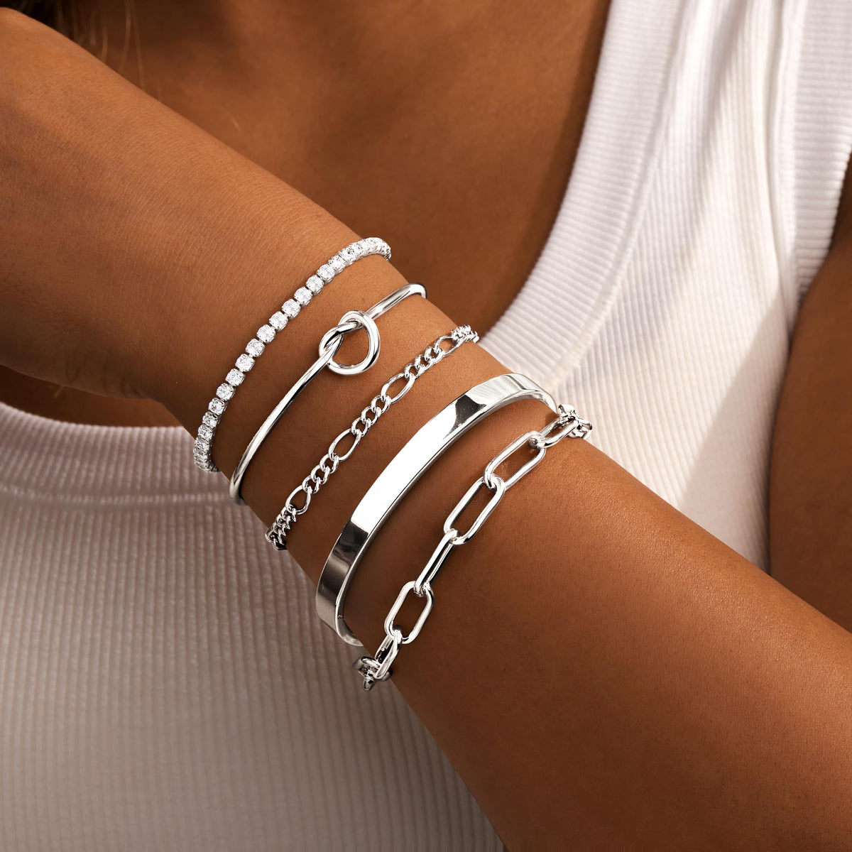 14K Gold Bracelet Set