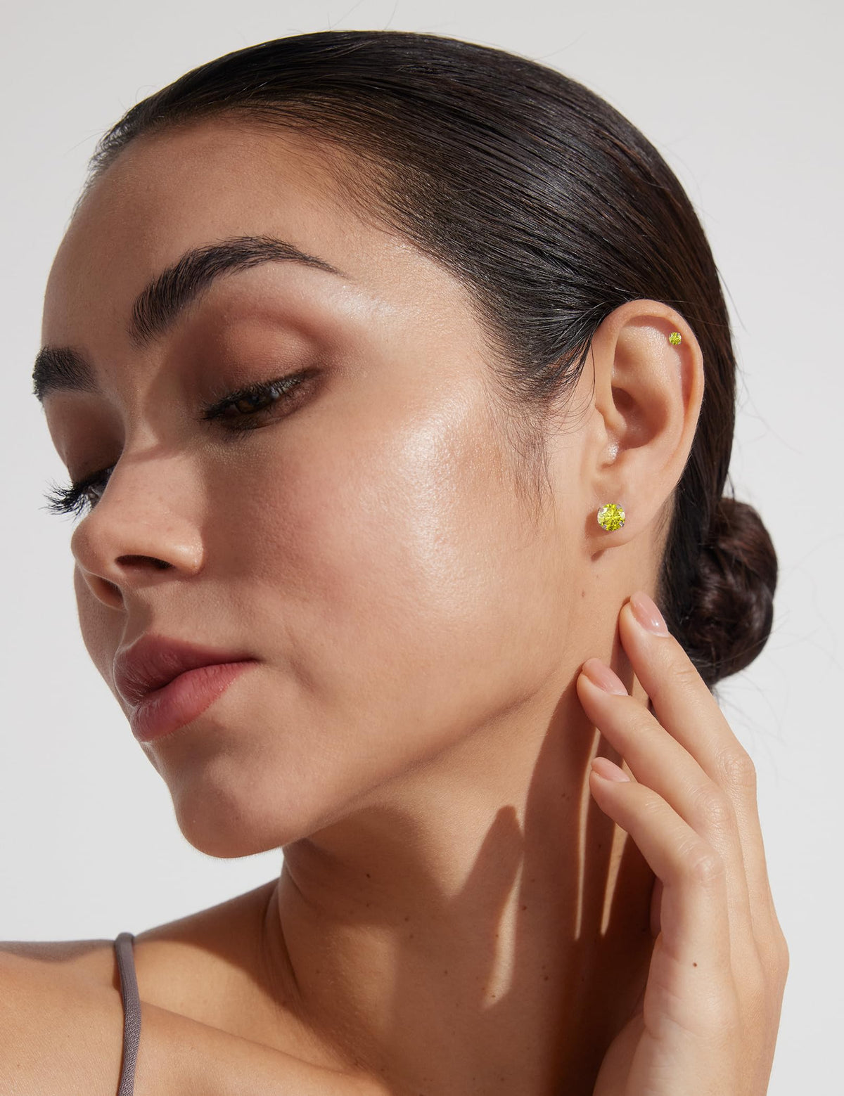 6 Pairs CZ Stud Earrings Set