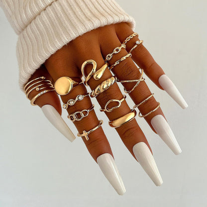 Gold Finger Ring Set